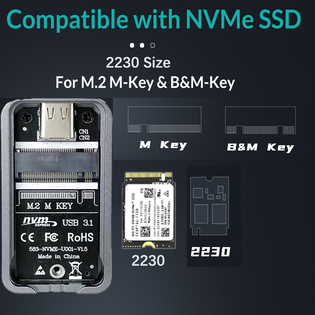 2230 2242 M.2 NVMe Case Enclos - огляд і ціна M2 2242 Nvme Ssd 2Tb Pcie 4.0